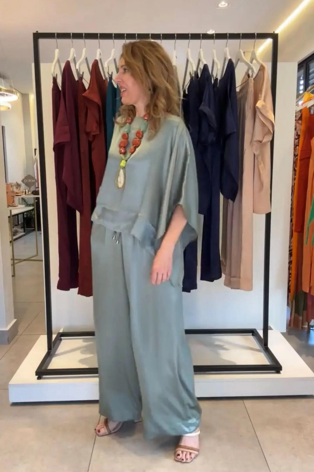 Conjunto Kimono Viscose Acetinado