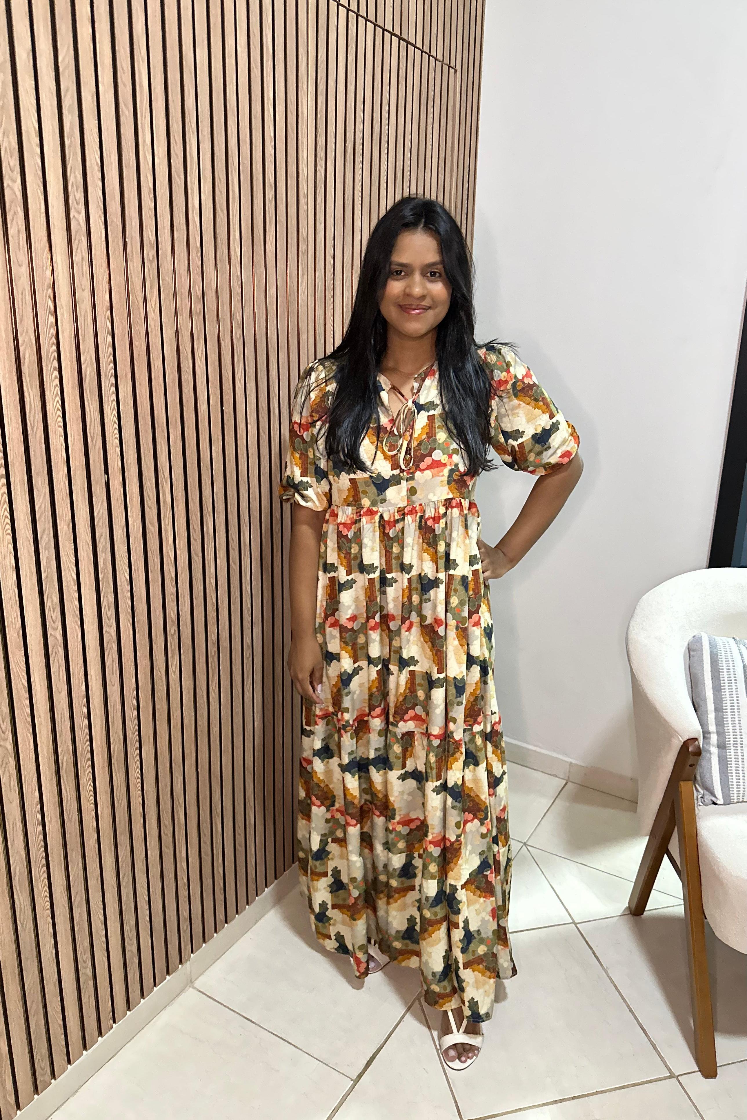 Vestido Camila Estampa Carmel