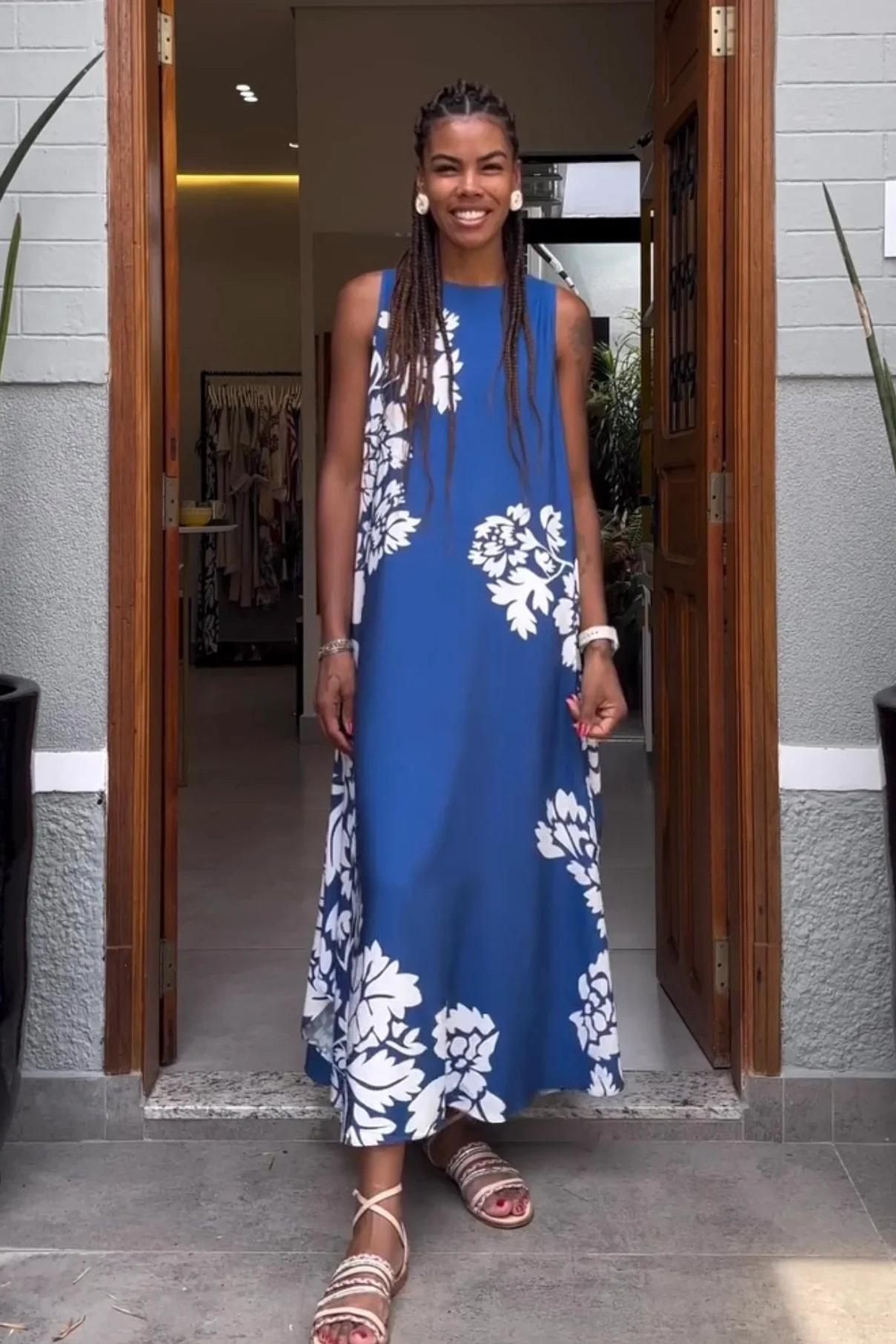 Vestido Regata Flowers