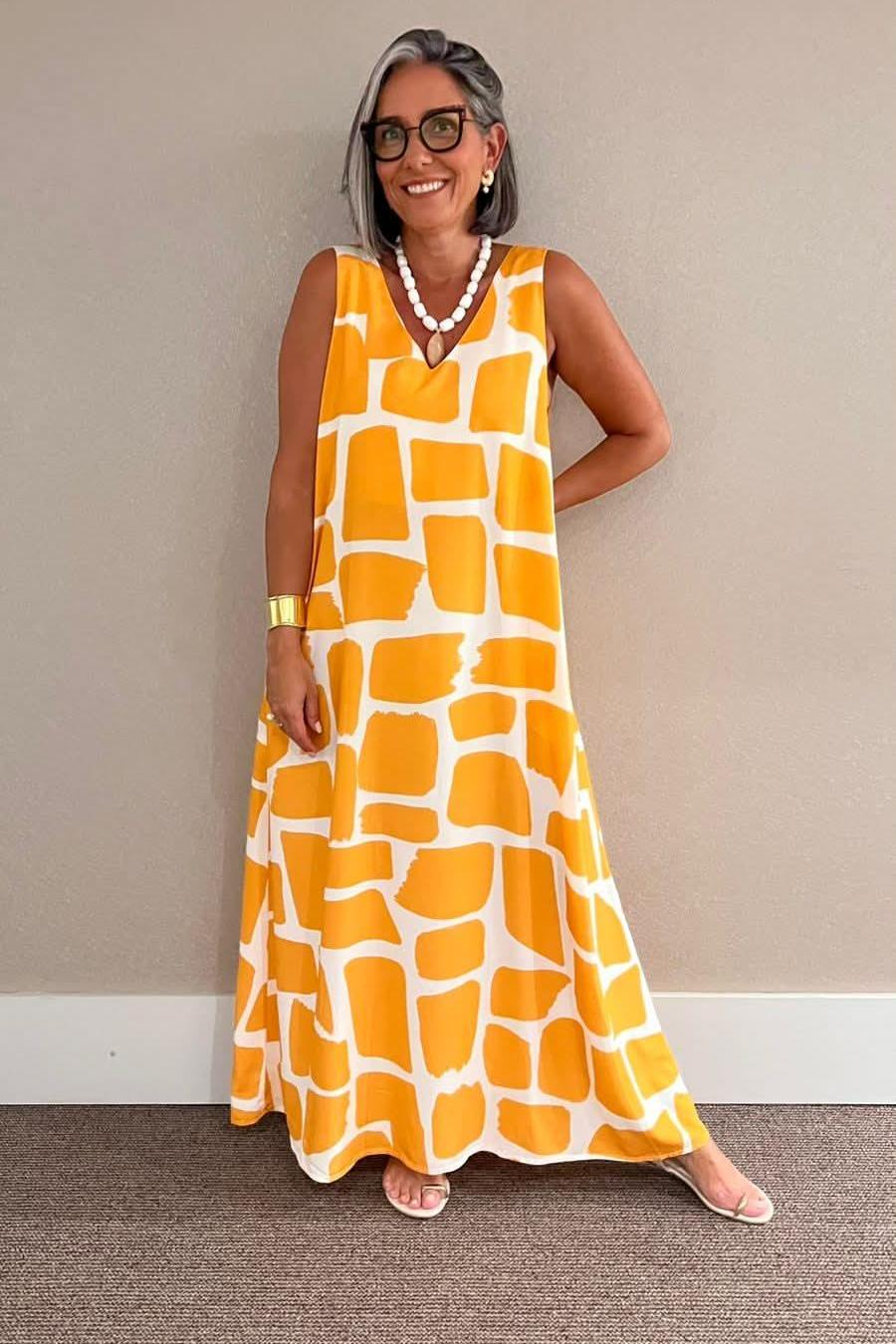 Vestido Stones Laranja Ezildinha