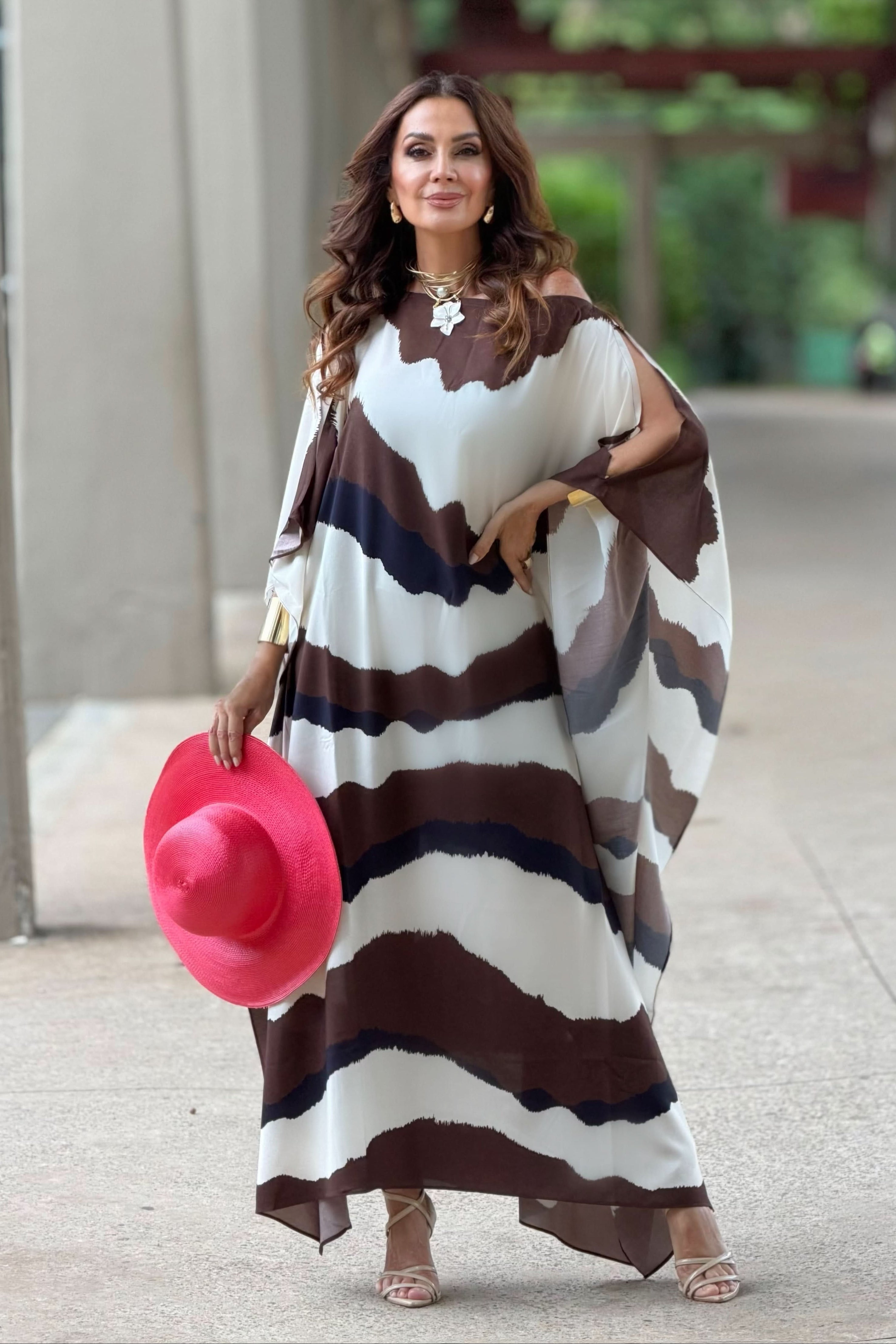 Vestido Kaftan Santorini Brown