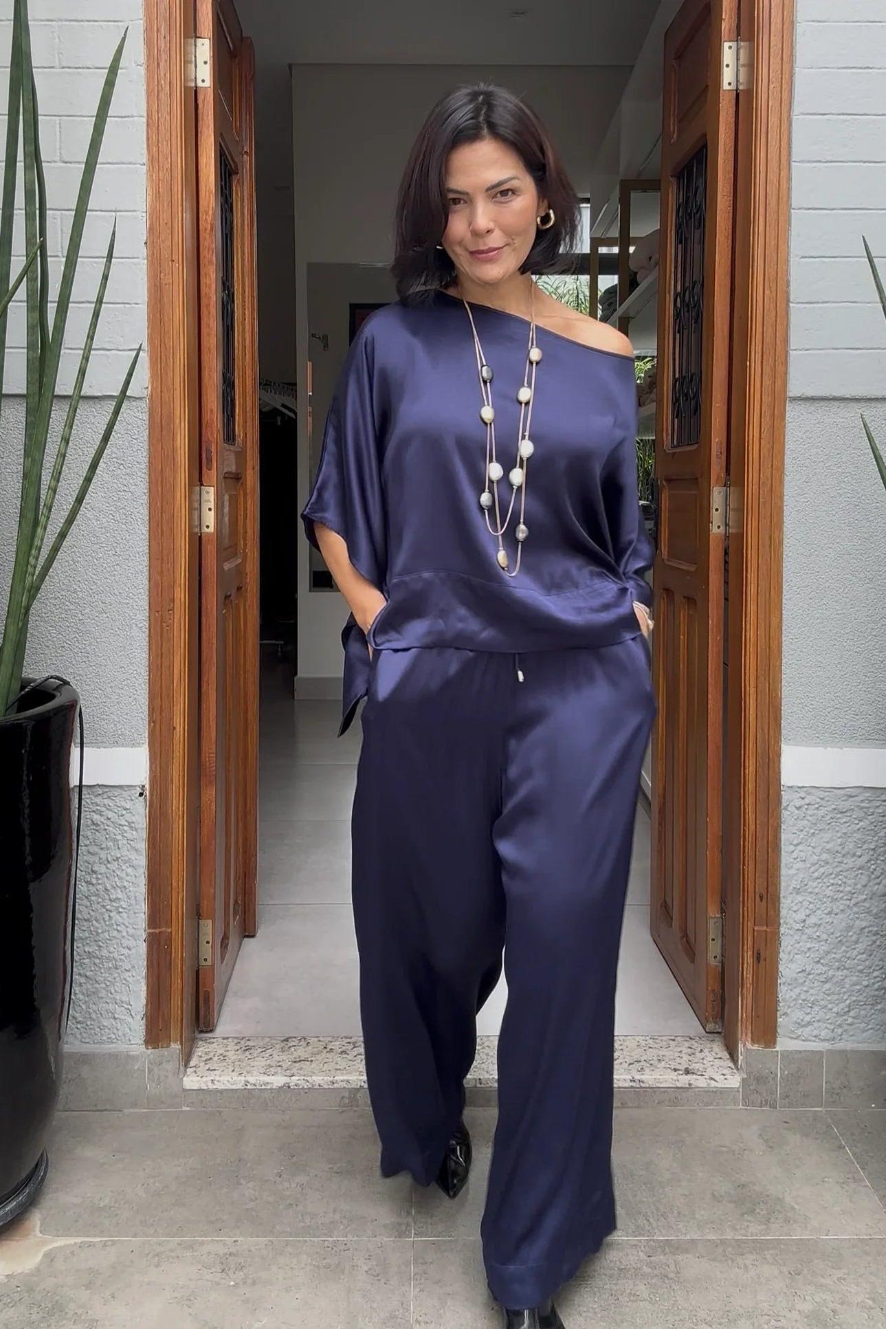 Conjunto Kimono Viscose Acetinado