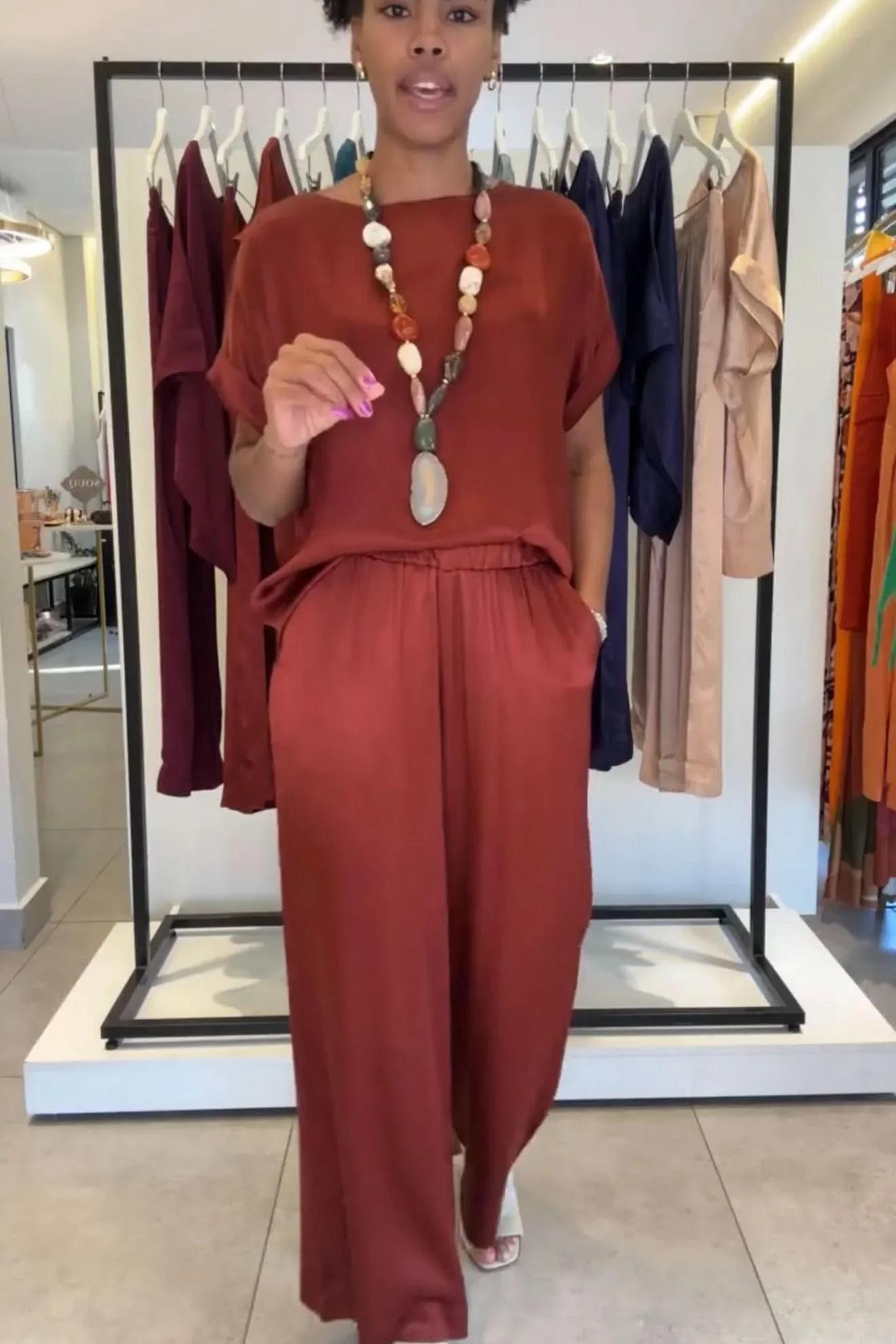 Conjunto Viscose Acetinado