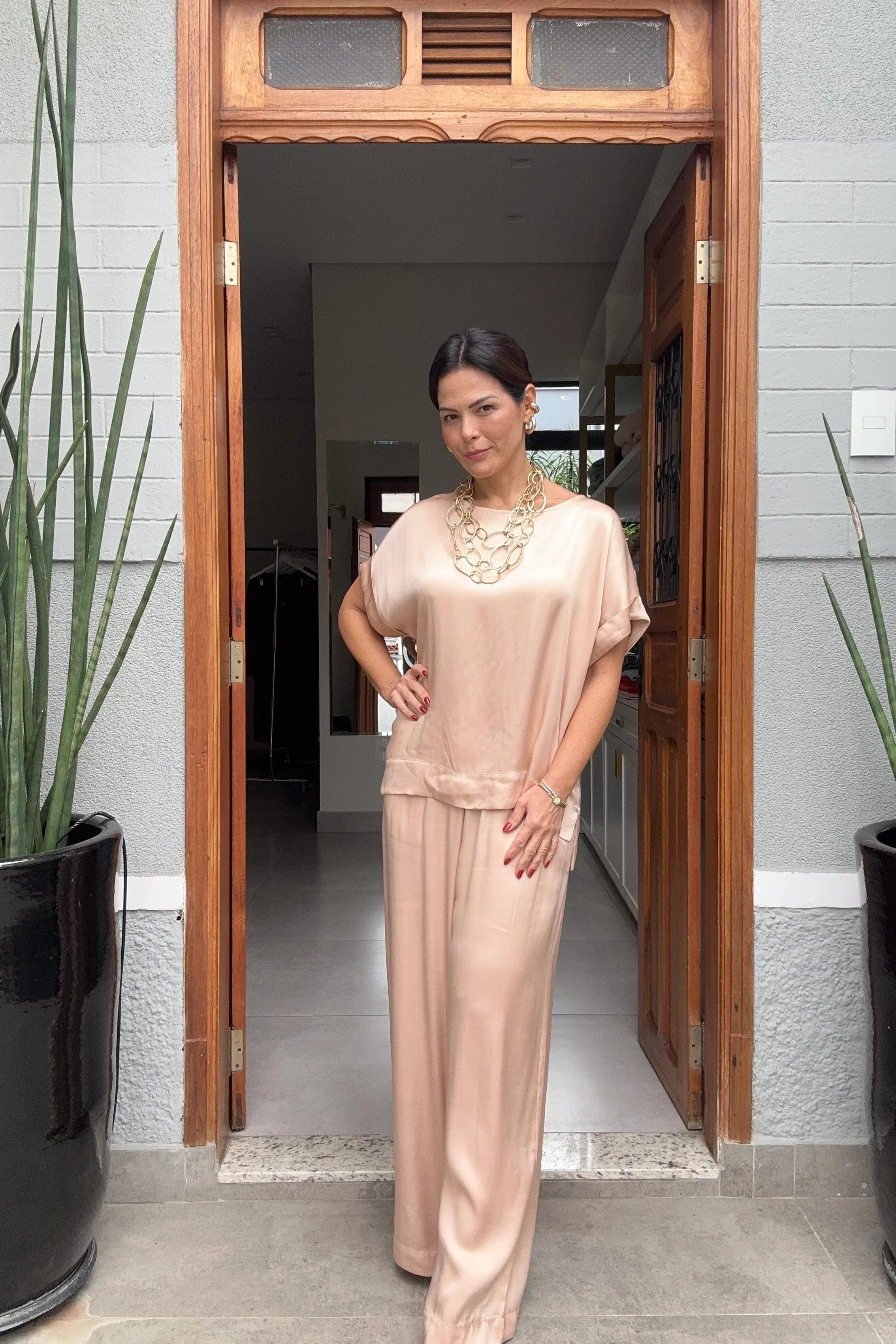 Conjunto Viscose Acetinado