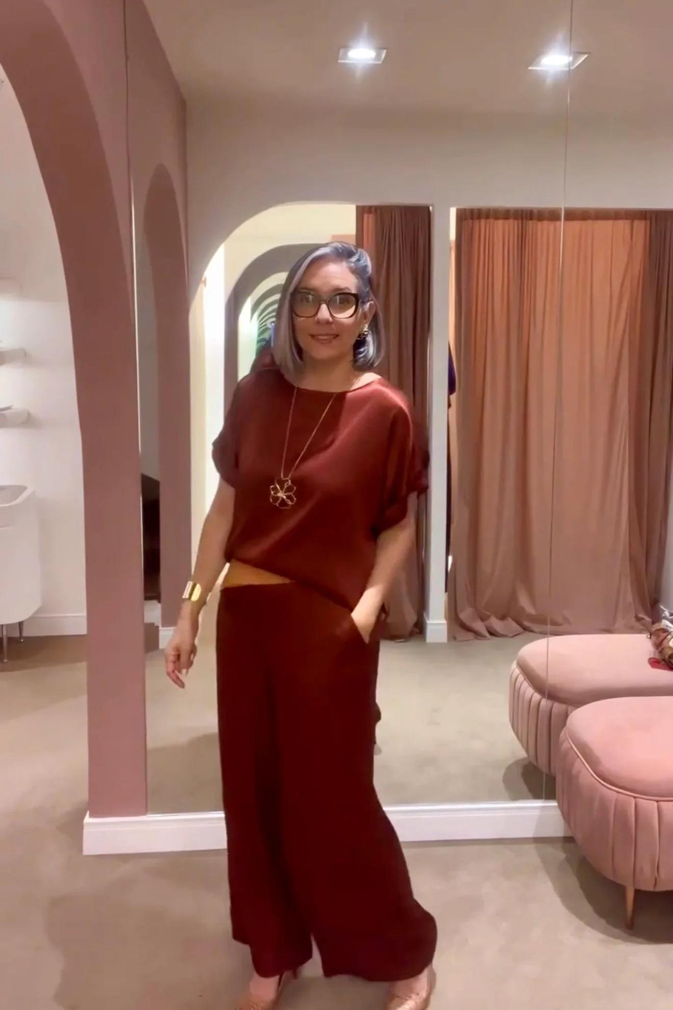 Conjunto Viscose Acetinado