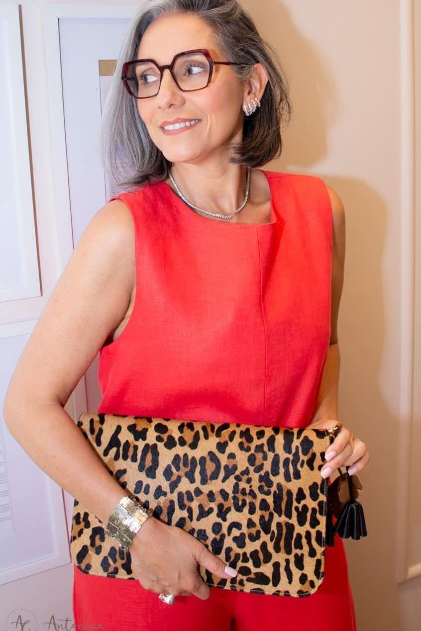 Macacão Linho Vermelho Ezildinha no