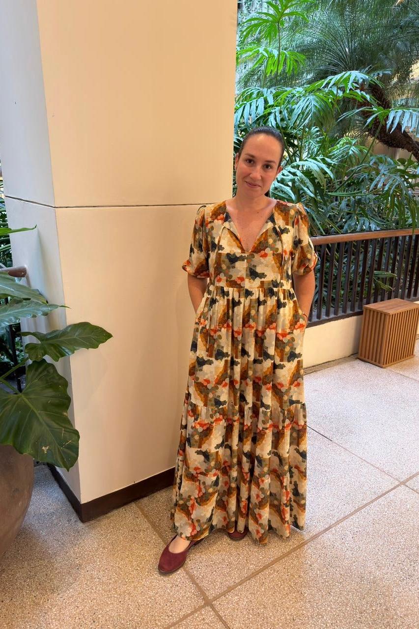 Vestido Camila Estampa Carmel