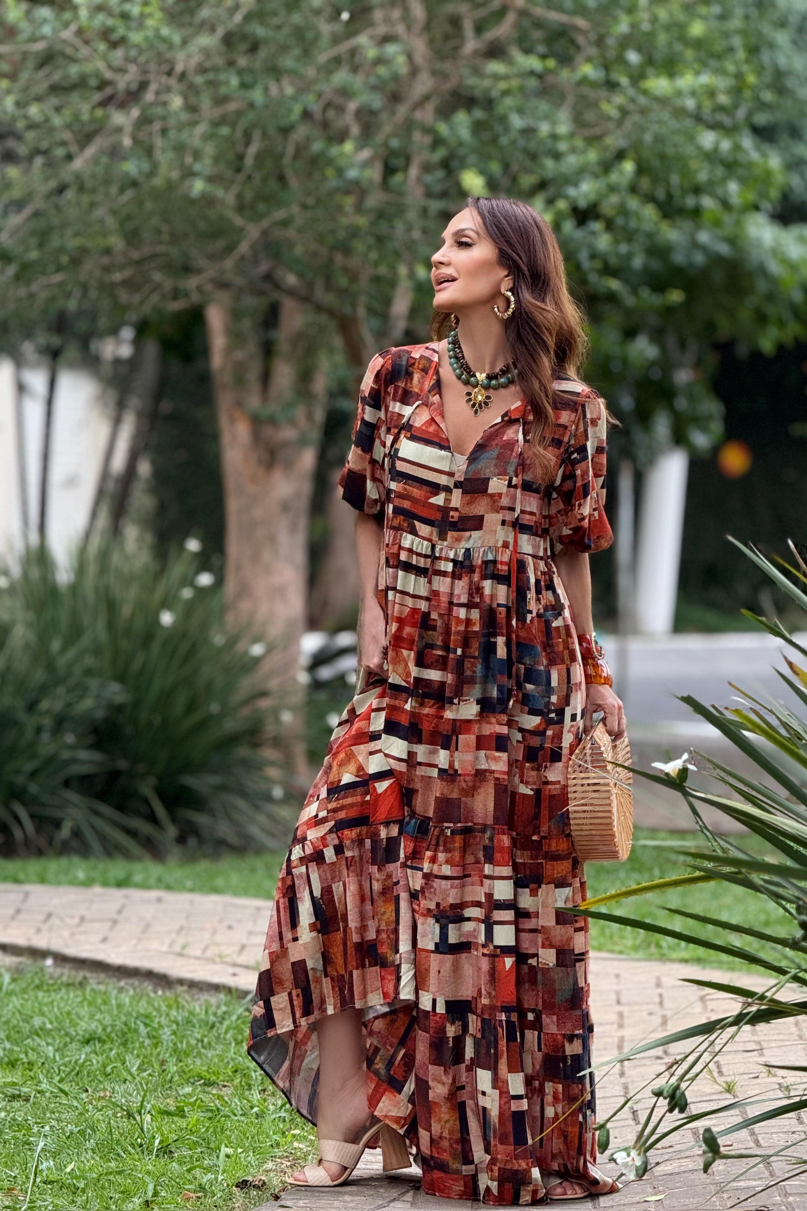 Vestido Camila Estampa Detroit