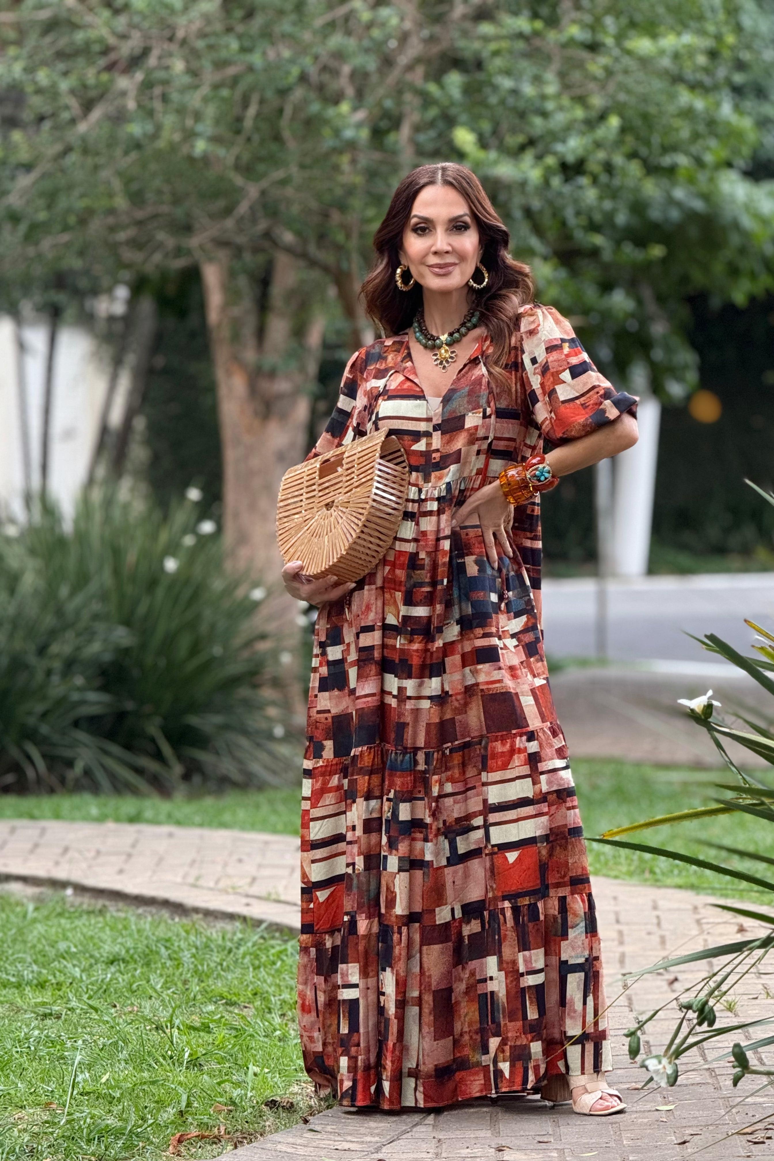 Vestido Camila Estampa Detroit