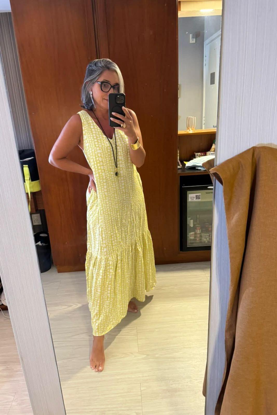 Vestido Pedrinhas Lima