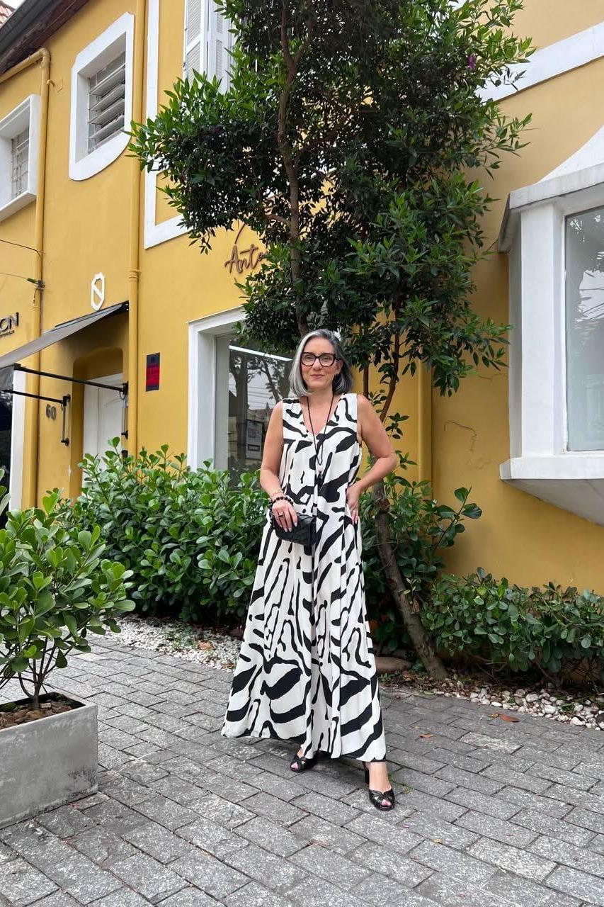 Vestido Pregas Ezilda